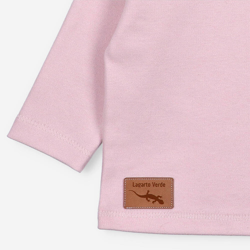 Bluzka gładka Lagarto Verde - różowy