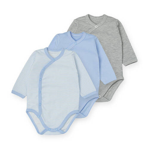 Body rozpinane trzypak Paski Martex niebieski