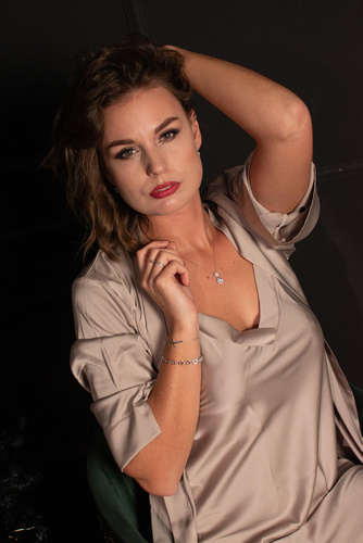 Koszula damska 758 Cordelia De Lafense - cappuccino