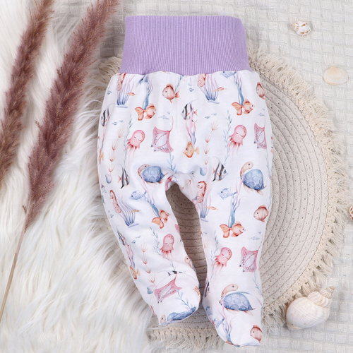 Nini Półśpiochy Underwater World – organiczna bawełna, zabudowane stópki