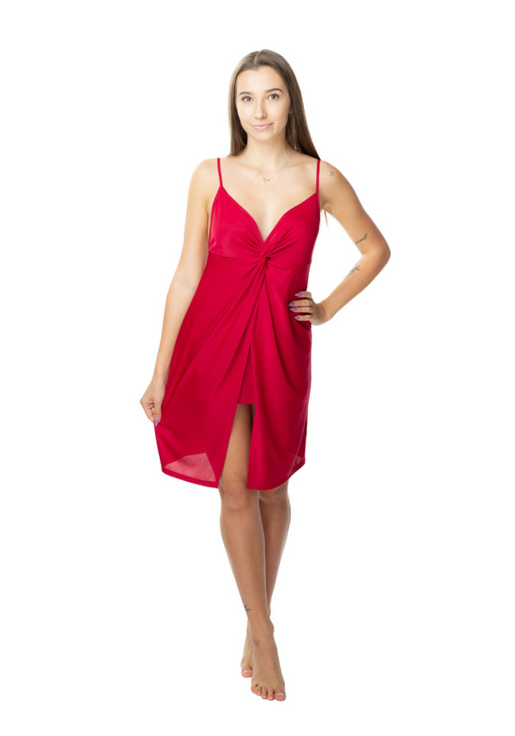 Koszula nocna damska 6455 Darling Mewa burgundowy