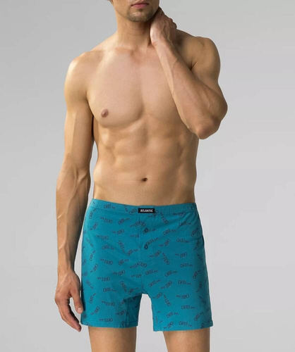 Bokserki męskie 2MBH-002  Atlantic granatowy zielony