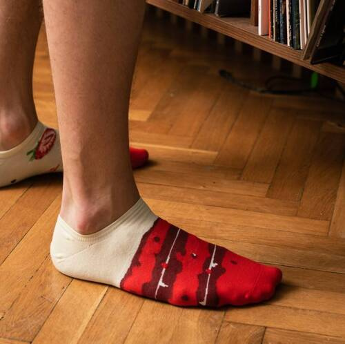 Skarpety męskie Asymetryczne 009 More - 008 zielony jasny