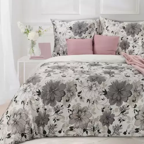 Pościel satynowa Spring 09 Kwiaty Eurofirany biały