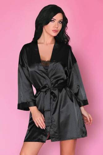 Szlafrok damski Dorettela LC 90394 Black Beauty Onyx Collection LivCo Corsetti