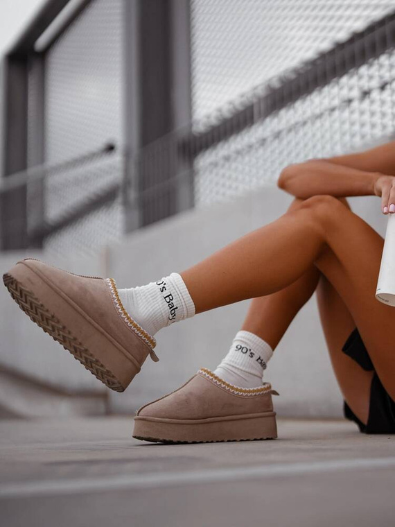 0200-125 90's Baby Skarpety damskie Milena -ecru