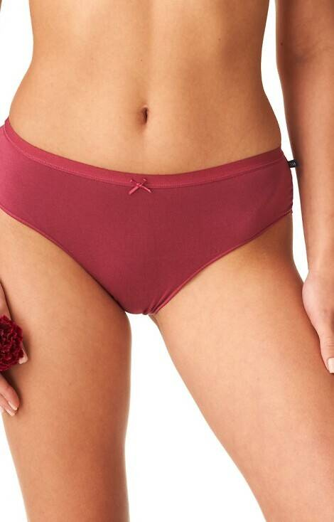 Figi damskie LPC 002 Bamboo Key - bordowe