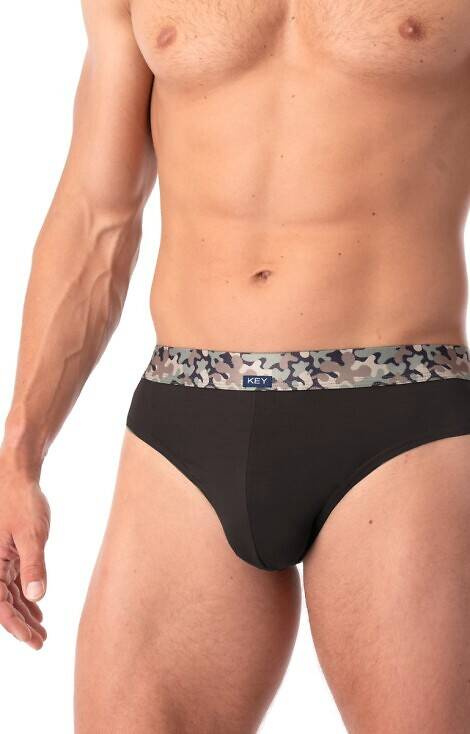 Slipy męskie MPP 240 Bambus 2-pak Key czarny-zielony