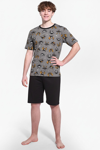 Cornette F&Y 133/53 Bat – piżama młodzieżowa bawełniana, krótki rękaw