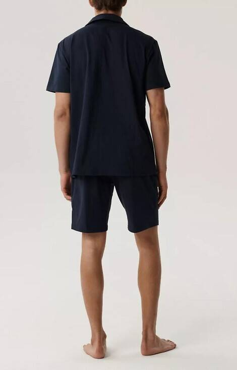Piżama męska krótki rękaw,BNMP-003 Atlantic-granatowa