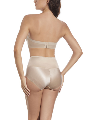 Biustonosz Vilma – bardotka z fiszbinami, silikonem i odpinanymi ramiączkamiSelene