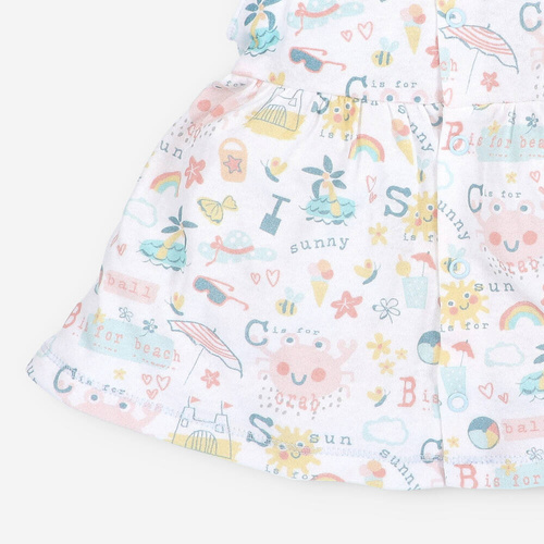 Sukienka z bawełny organicznej Sunnu Nini druk