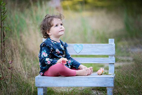 Legginsy "Rose Bonica" Makoma ciemny róż