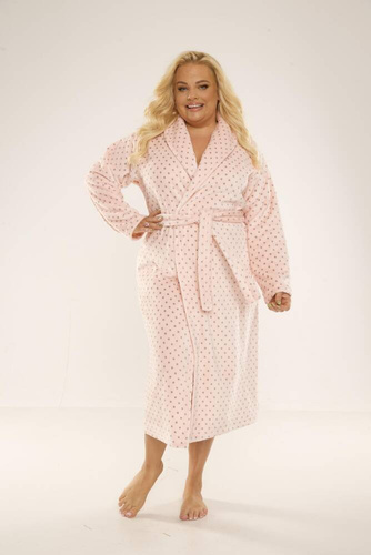 Długi Szlafrok damski 548 Melanie Forex - łosoś