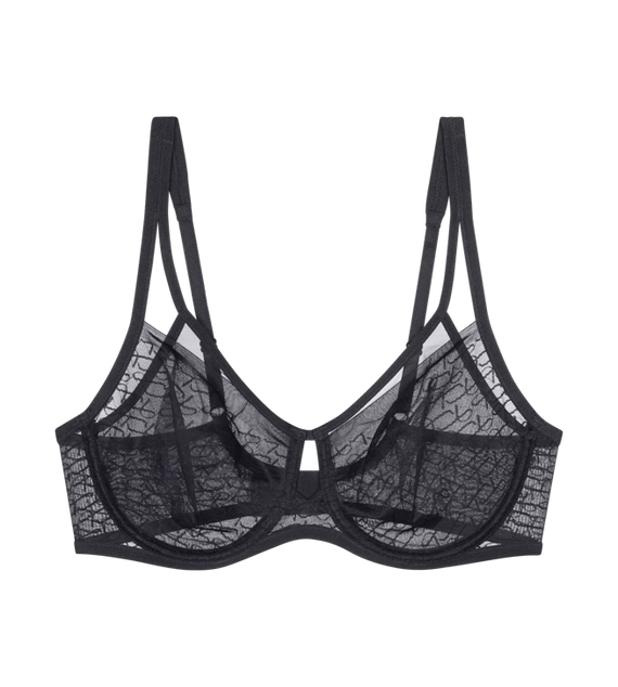 Biustonosz miękki Signature Sheer W01 Triumph- black