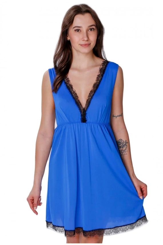 Koszula nocna 86604 Aveline Mewa szafirowy