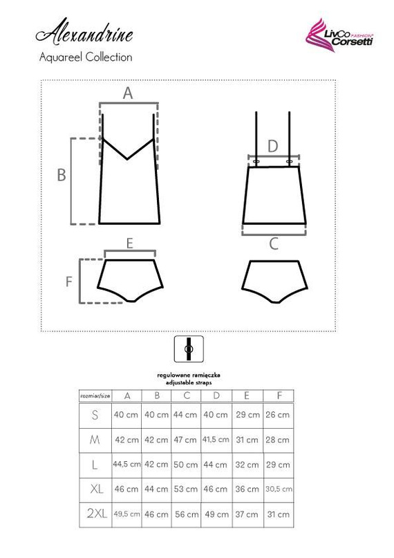 Komplet damski Alexandrine LivCo Corsetti Fashion
