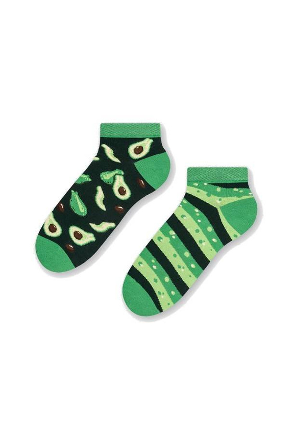 035 Zakostki Męskie Asymetryczne More - zielony ciemny 020