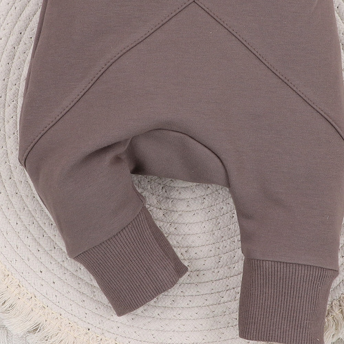 Spodnie dresowe z bawełny organicznej Psiaki Nini brązowy