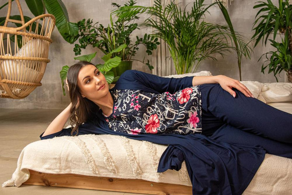 Piżama Damska 676 Soled Forex - czerwony