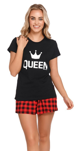 PM.9943 Piżama Damska Doctor Nap - red