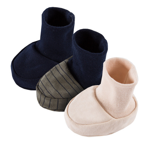 Buciki niemowlęce 3-pak Good Day Eevi - granatowy/zielony/beżowy