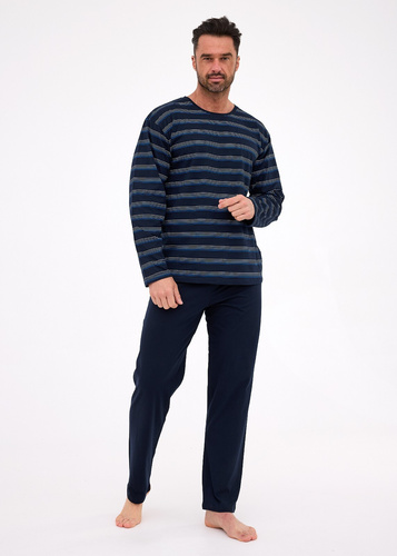 Piżama męska Cornette Various 138/56  Stylowe paski i komfort w eleganckim opakowaniu