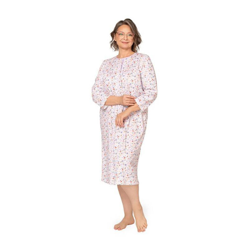 Koszula nocna damska Bogna 204 ll Martel - biały-fioletowy 25