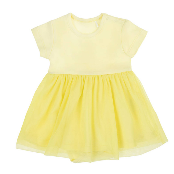 Sukienko-body 141271 Nicol - żółty