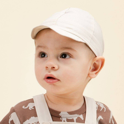 Czapka chłopięca z daszkiem Safari Pinokio - beżowy