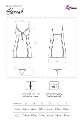 Komplet dwuczęściowy Hannah LC 90183 LivCo Corsetti Fashion