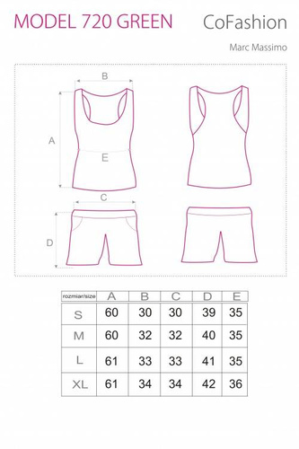 Piżama damska MODEL 720 CoFashion Marc Massimo - niebieski