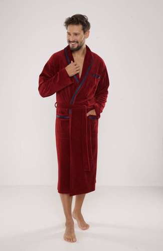 Szlafrok męski 666 Ronaldo forex - bordo