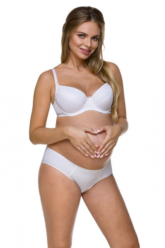 1732 LUPOLINE biustonosz do karmienia- biały