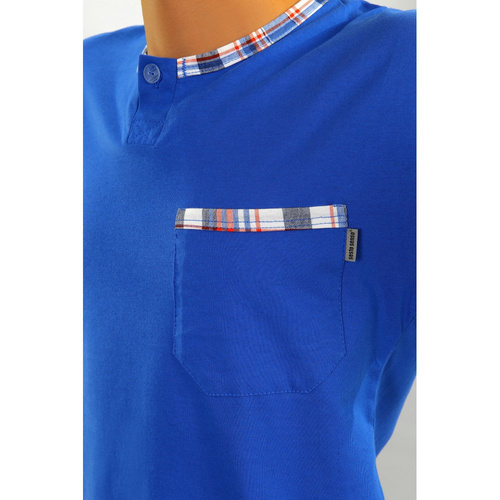 Bawełniana piżama męska 2243/09 Jasiek 02 Sesto Senso - chaber