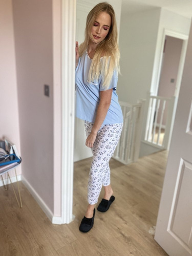 Piżama Damska 434 Maribell Forex - niebieski