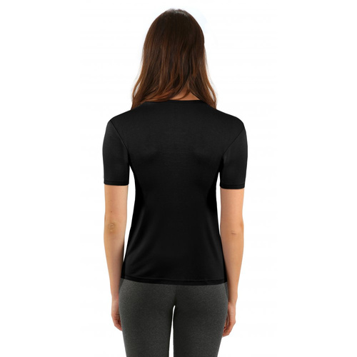 Koszulka damska krótki rękaw Marcela Sesto Senzo czarny 