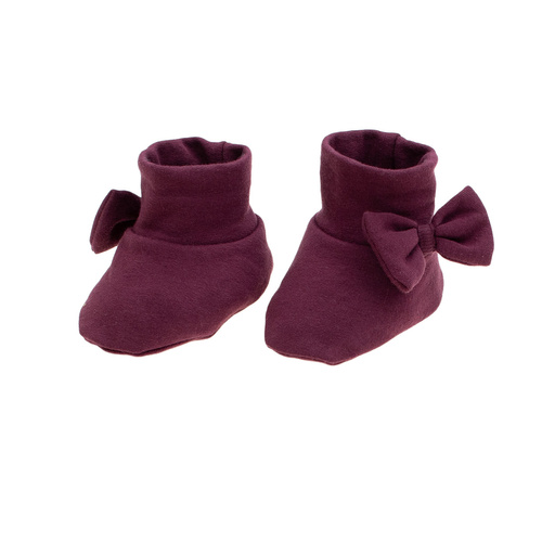 Butki niemowlęce Nicol Alisa 217267 – dresowe, burgund
