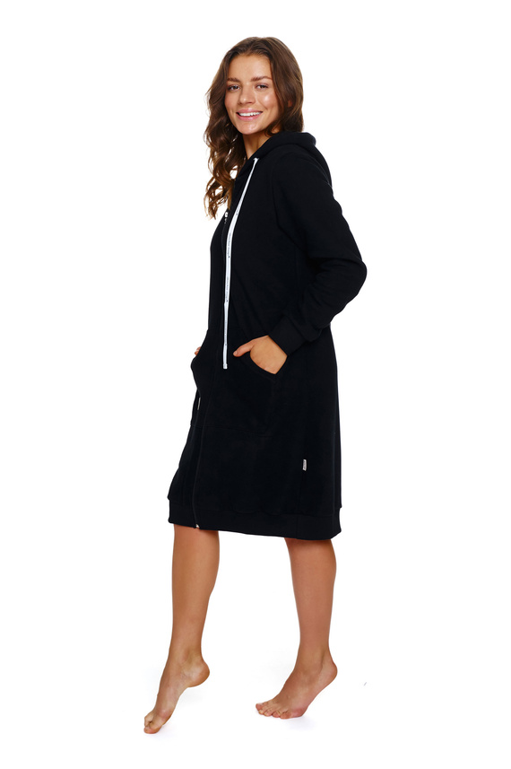 SMZ.4136 Szlafrok damski Doctor Nap - black