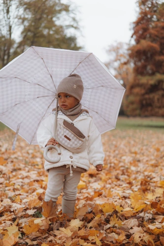 Yosoy Czapka dziecięca z wełny merino Cocoa Milk – ciepła, miękka i bezpieczna dla skóry