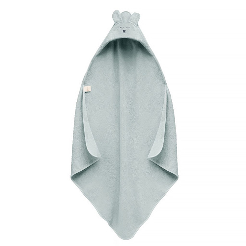 Niemowlęce okrycie kąpielowe z uszami Yosoy - szałwiowy 