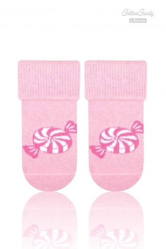 Art.156 Skarpety dziecięce  Świąteczne Frotte  Steven szary jasny melanż/renifer  002