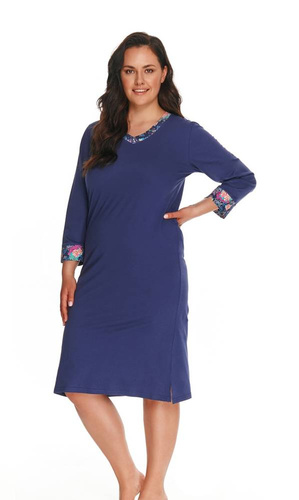 Koszula Nocna 2818, 2810 Luna  Taro-morelowy