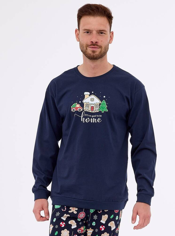 Piżama męska 115/256 Home Cornette granatowy