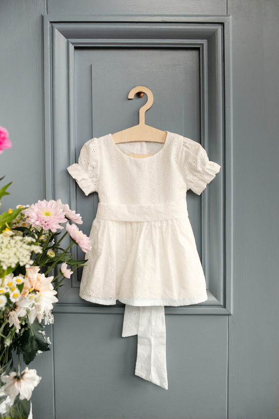 Sukienka dziewczęca Charlotte Pinokio - ecru