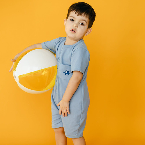 Rampers niemowlęcy Elephant Eevi - niebieski 