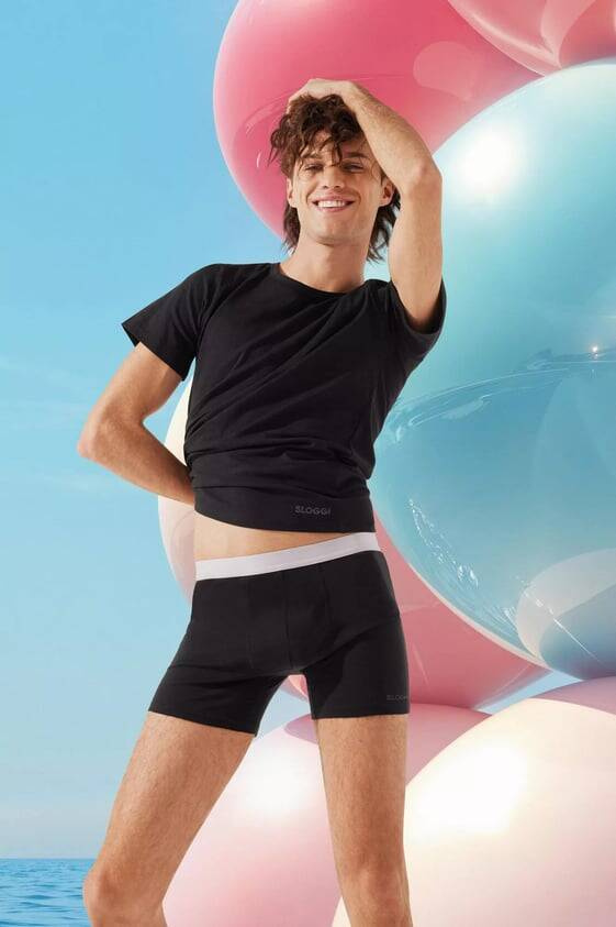 Bokserki męskie Men Go ABC Short Sloggi - czarne