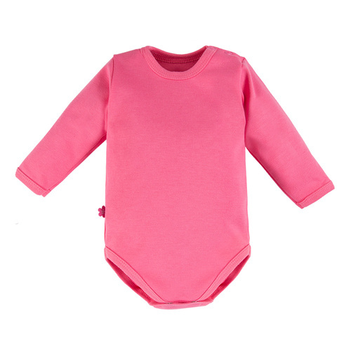 Body dziewczęce z długim rękawem Run&Fun Eevi- ciemny róż