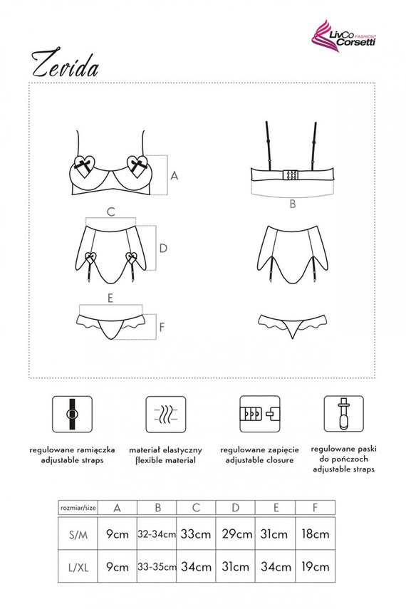 Komplet Zevida LC 90110 LivCo Corsetti Fashion