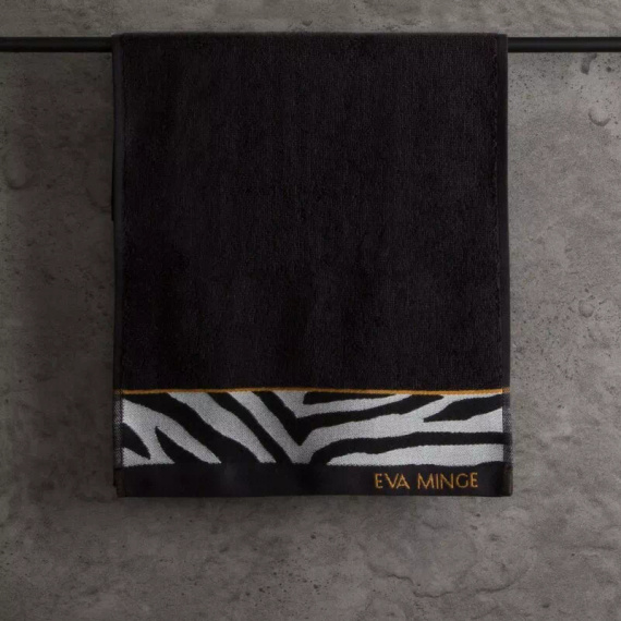 Ręcznik Eva Minge Eva 22 pantera zebra Eurofirany czarny